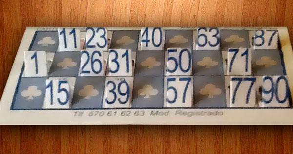 Cartones de bingo únicos